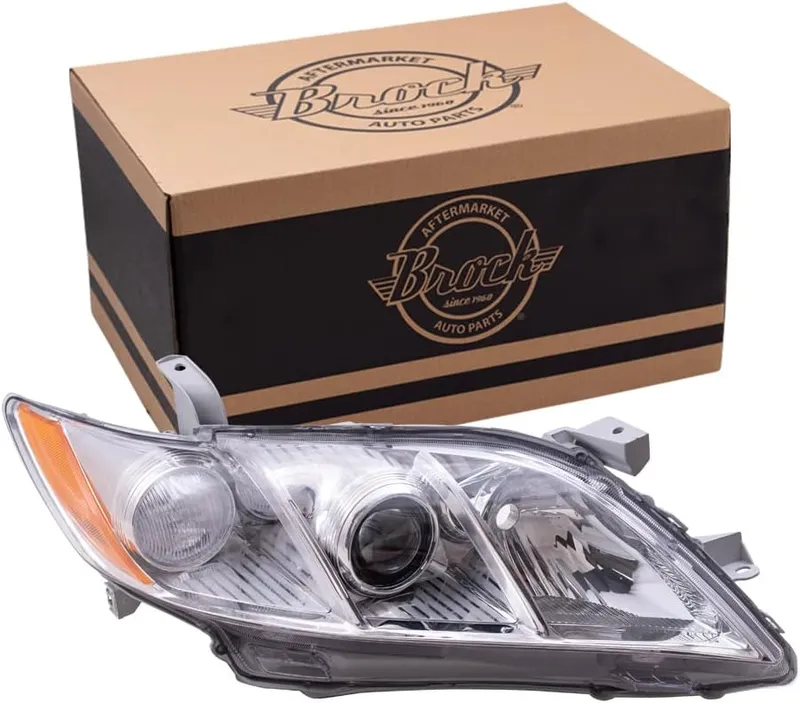 Brock Replacement Passenger Halogen Headlight Compatible with 2007 2008 2009 Camry Hybrid Japan 81130-33662