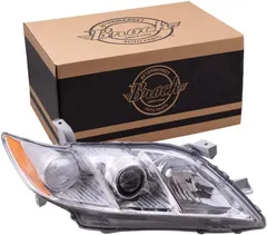 Brock Replacement Passenger Halogen Headlight Compatible with 2007 2008 2009 Camry Hybrid Japan 81130-33662