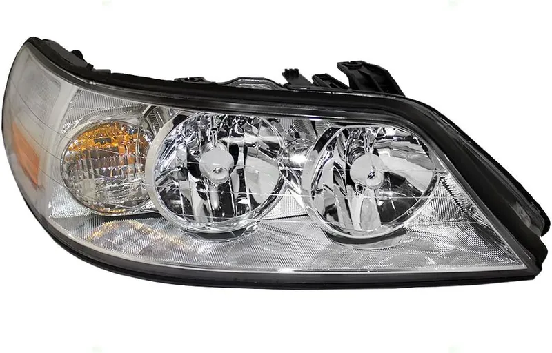 Brock Replacement Passenger Side Halogen Combination Headlight Assembly Compatible with 2005-2011 Lincoln Town Car