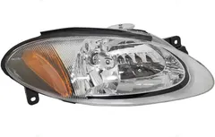 Brock Replacement Passengers Halogen Combination Headlight Headlamp Compatible with 98-03 Escort ZX2 Coupe XS4Z13008CA