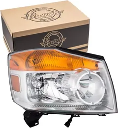 Brock Replacement Passengers Halogen Combination Headlight Headlamp Compatible with 08-15 Armada SUV 26010-9GA0B