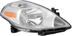 Brock Replacement Passengers Halogen Combination Headlight Headlamp Compatible with 07-11 Versa 26010-EM30A