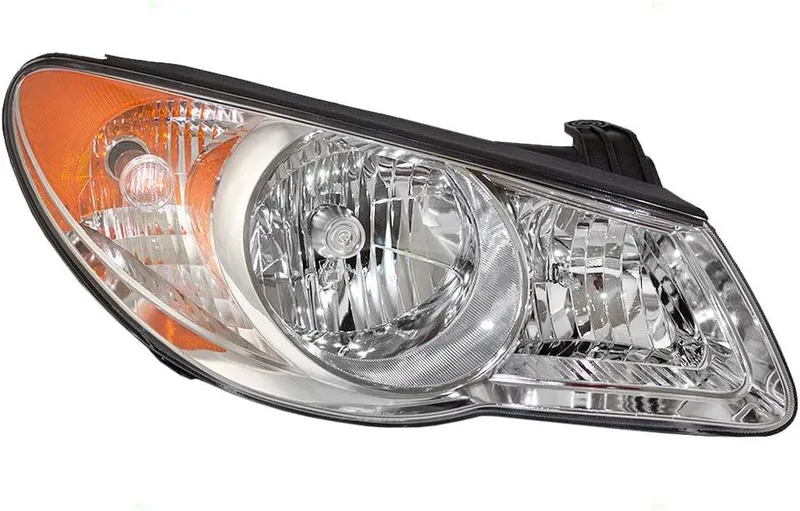 Brock Replacement Passengers Halogen Headlight Combination Headlamp Park Light Assembly Compatible with 07-10 Elantra Se