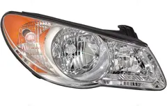 Brock Replacement Passengers Halogen Headlight Combination Headlamp Park Light Assembly Compatible with 07-10 Elantra Sedan 921022H050 921022H051