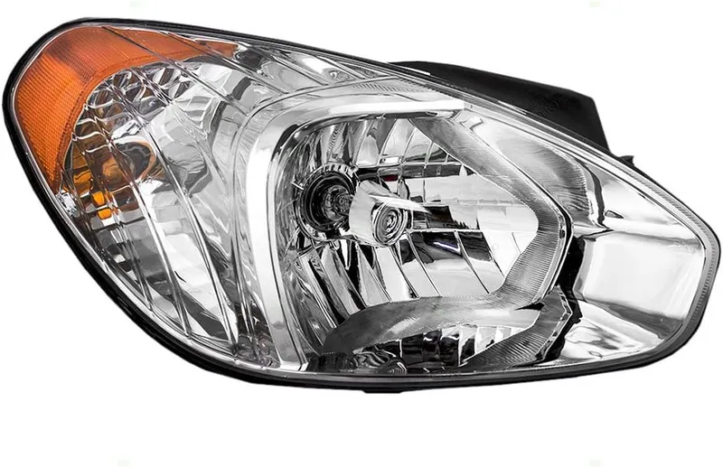 Brock Replacement Passengers Halogen Headlight Compatible with 07-11 Accent 92102-1E011