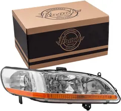 Brock Replacement Passengers Halogen Headlight Headlamp Compatible with 98-02 Accord 33101-S84-A02