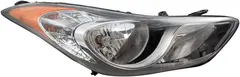 Brock Replacement Passengers Halogen Headlight Headlamp Compatible with Elantra Sedan US 921023Y000
