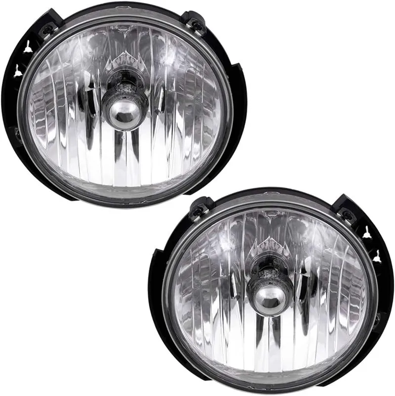 Brock Replacement Set Driver and Passenger Halogen Headlights Compatible with 55078149AD 55078148AD