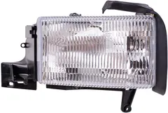 Brock Replacement Set Driver and Passenger Halogen Headlights Compatible with 1994-2002 Pickup Truck 55076749AO 55054780AH