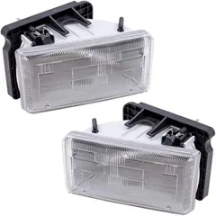Brock Replacement Set Driver and Passenger Halogen Headlights Compatible with 1991-1996 Dakota w/Aero Package 55054715 55054714