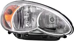 Brock Replacement Set Driver and Passenger Halogen Headlights Compatible with 2006-2010 PT Cruiser 5116043AB 5116042AB