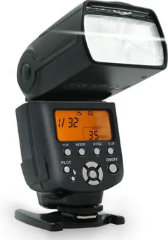 Camera Flash Speedlite, SLFC Digital Camera Flashes with LCD Display, Electronic Flash for Canon/Nikon/Panasonic/Olympus/Pentax/Fujifilm, DSLR Camera Flash/Slave Flash with Standard Hot Shoe Mount