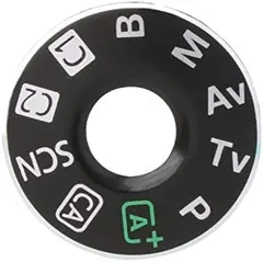 Camera Top Mode Dial Cover Lid Cap Function Mode Dial Signage Interface Cover Button Replacement for Canon EOS 6D