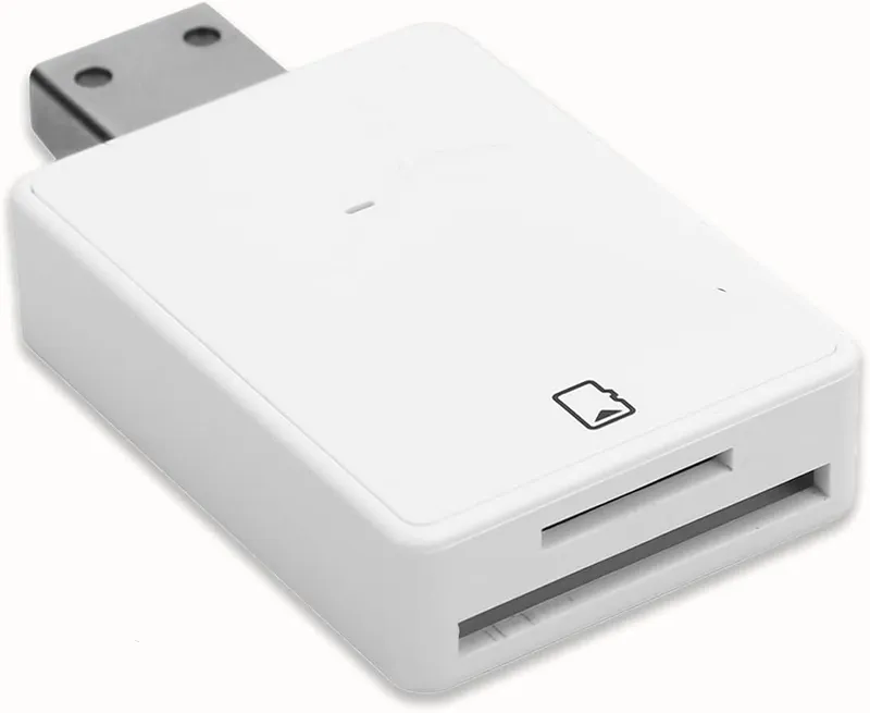 Card Reader,DC Memory Card Adapter Reader,Support TF and SD Card,Plug and Play,LED Status Indicator, Suitable for Dreams