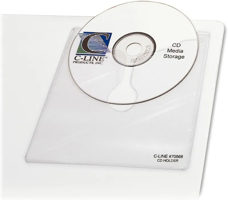 CLI70568 - C-line Self-Adhesive CD Holder