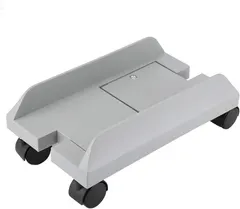 CPU Stand for PC Computer Case Tower Holder Bracket Mainframe Storage Rack with Brake with 4 Caster Wheels(Gray)
