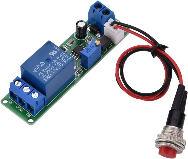 DC 12V Adjustable Timer Delay Turn Off Module Timing Relay Time Switch 1~10sec Timer Delay Switch Module