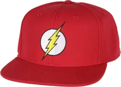 DC Comics The Flash Licensed Embroidered Logo Snapback Cap Hat