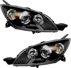 DEPO 2004-2009 Model 3 Hatchback Halogen Headlight Set Driver & Passenger Side Left/Right Hand LH/RH - MA2519107 MA2518107 BN8F510K0E BN8F510L0E