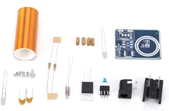 DIY Mini Tesla Coil Kit Magic Props DIY Electronics Spare Parts Air Light Technology Tool BD243