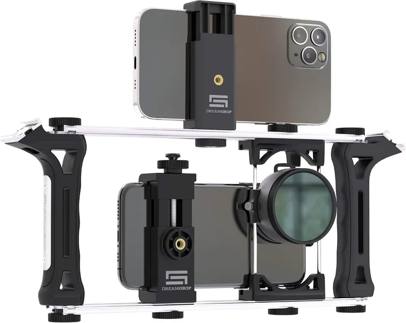 DREAMGRIP Evolution PRO 2 Plus Universal Modular Transformable Rig System for Any Smartphone, Action and DSLR Cameras, B
