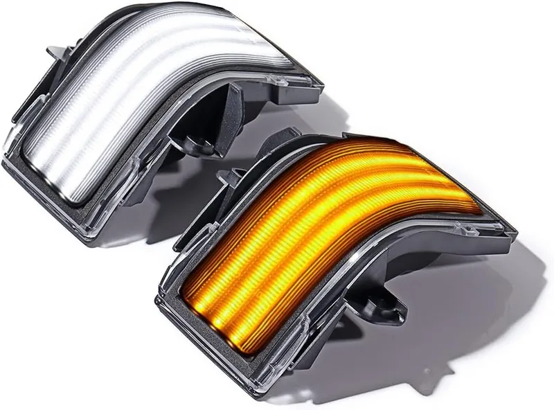 Dynamic Sequential Flashing LED Sidemirror Turn Signal Light Switchback DRL Towing Parking Lamp Compatible with 2017-202