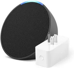Echo Pop Charcoal with Amazon Smart Plug