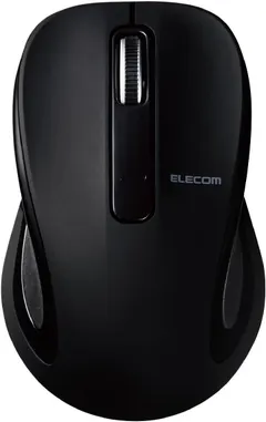 ELECOM Bluetooth Wireless 3 Button Mouse, BlueLED, Compact Size, Symmetry Design/Black/M-BT17BBBK