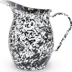 Enamelware Small Pitcher - Black Marble