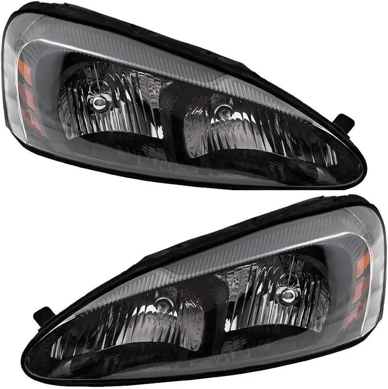 EPIC LIGHTING AMOE Replacement Halogen Headlights Assembly Compatible with Pontiac 2004-2008 Grand Prix [ GM2502227 2585