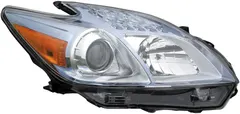 EPIC LIGHTING Halogen Headlight Lens Housing Assembly Replacement for Toyota 2010-2011 Prius (Non-HID Type Models) [ TO2519122 8113047211 ] Right Passenger Side RH