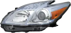 EPIC LIGHTING Halogen Headlight Lens Housing Assembly Replacement for Toyota 2010-2011 Prius (Non-HID Type Models) [ TO2518122 8117047211 ] Left Driver Side LH