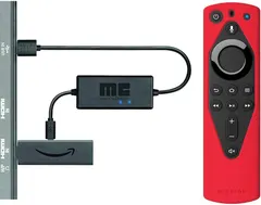 Fire TV Accessory Essentials Bundle including All-new Fire TV Stick, Remote Cover (Red) and USB Power Cable