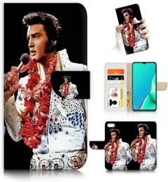 for iPhone 8 Plus, for iPhone 7 Plus, iPhone 6 Plus, iPhone 6s Plus, Designed Flip Wallet Phone Case Cover, A24582 Elvis Presley