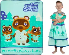 Franco Kids Bedding Super Soft Micro Raschel Blanket, 62 in x 90 in, Animal Crossing