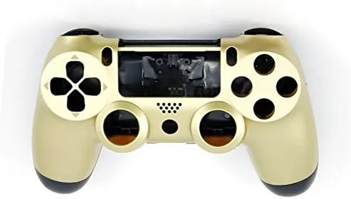 Front+Back Shell Housing Case Cover Protector for PS4 Old Version JDM 011 JDS 011 JDS 001 Gaming Controller Shell Gold