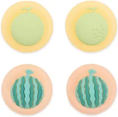 GeekShare Fruit Theme Thumb Grip Caps,Compatible with Nintendo Switch & Switch Lite Only,Soft Silicone Joystick Cover,4PICS -- Watermelon and Hami melon