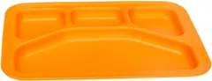 Green Eats Divided Tray, Orange