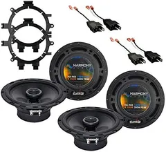 Harmony Audio Bundle Compatible with 1998-2001 Dodge Durango (2) HA-R65 6.5" New Factory Speaker Replacement Upgrade Package 300W Speakers with HA-826600 Speakers Adapter Kit