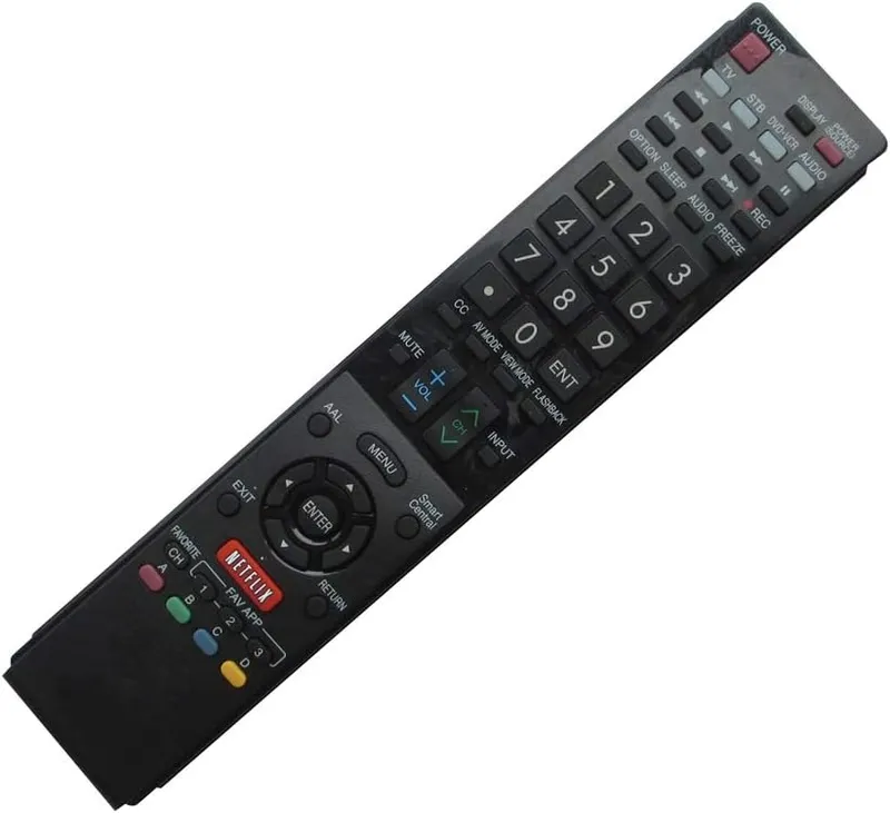 HCDZ Replacement Remote Control with Netflix Button for Sharp LC-70LE750U LC-80LE642U LC-60EQ10U LC-60LE660U Samrt AQUOS