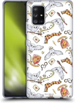 Head Case Designs Officially Licensed Harry Potter Hedwig Owl Pattern Deathly Hallows XIII Soft Gel Case Compatible with Samsung Galaxy A71 5G (2020)