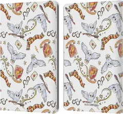 Head Case Designs Officially Licensed Harry Potter Hedwig Owl Pattern Deathly Hallows XIII Leather Book Wallet Case Cover Compatible with Apple iPad 10.2 2019/2020/2021