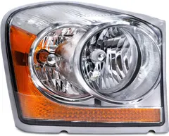 HEADLIGHTSDEPOT Halogen Headlight Compatible with Dodge Durango 2004-2005 Includes Right Passenger Side Headlamp