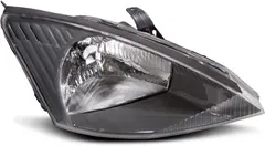 HEADLIGHTSDEPOT Halogen Headlight Compatible With Ford Focus 2000-2004 Includes Right Passenger Side Headlamp
