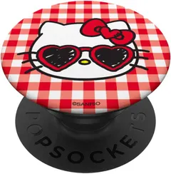 Hello Kitty Gingham and Heart Sunglasses PopSockets PopGrip: Swappable Grip for Phones & Tablets