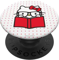 Hello Kitty Nerd Glasses Book Studying PopSockets PopGrip: Swappable Grip for Phones & Tablets