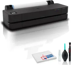 HEWLETT PACKARD DesignJet T250 Large Format Compact Wireless Plotter Printer - 24", with Mobile Printing (5HB06A) + Cleaning Kit