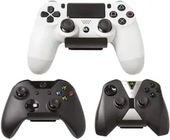 HIDEit Mounts Uni-C Controller Wall Mount (2-Pack Black) - American Company - Mount for Video Game Controllers, Compatible with Playstation, Xbox, NVIDIA, Nintendo Switch Controllers and More
