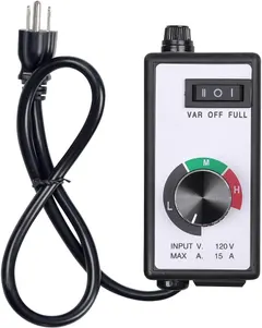 Hongruilite 15A Variable Fan Speed Controller for Hydroponics Inline Fan Exhaust Air