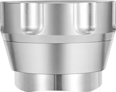 ICOFER 53MM Coffee Distributor, Gravity Adaptive Depth Espresso Distributor Fits 53MM Espresso Portafilter, Gravity Distributor Compatible with All 54MM Breville Bottomless Portafilter (Silver)